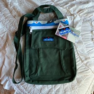 Kavu crossbody Keeper bag dark green